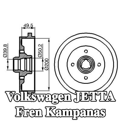 BOSCH Arka aks fren kampanası, 239, 3mm — 1990 Volkswagen Jetta