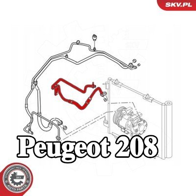 ESEN SKV خط الضغط العالي، تكييف الهواء — Peugeot 208