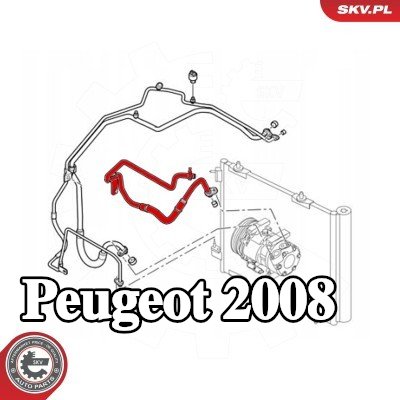 ESEN SKV خط الضغط العالي، تكييف الهواء — Peugeot 2008