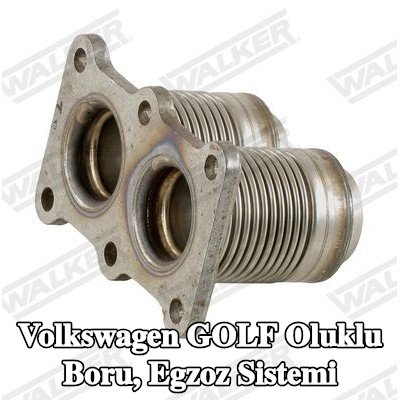 WALKER Oluklu Boru, egzoz sistemi — Volkswagen Golf