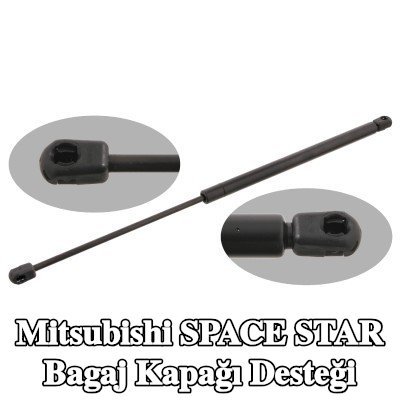 FEBI BILSTEIN Bagaj kapağı amortisörü (Her iki taraf), 555mm — Mitsubishi Space Star