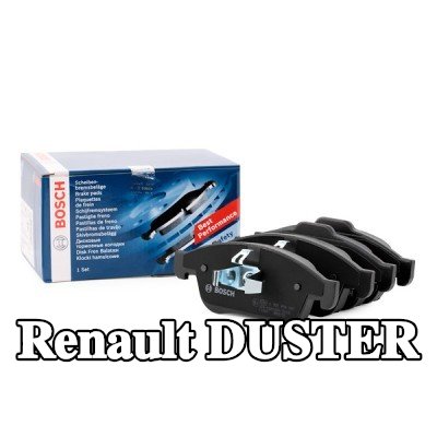 BOSCH مجموعة وسادات الفرامل 16, 9mm, مع لوحة مانعة للصرير, مع دليل التركيب, مع مشبك مكبس — Renault Duster