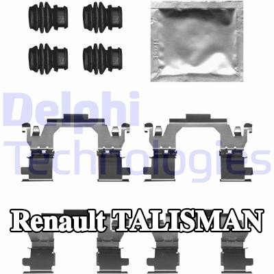 DELPHI طقم تركيب وسادات الفرامل — Renault Talisman