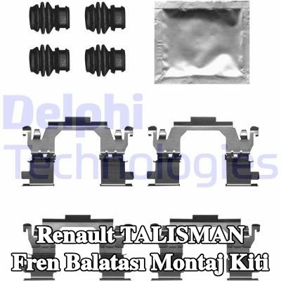 DELPHI Fren balatası montaj kiti — Renault Talisman