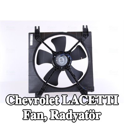 NISSENS Fan, radyatör 340mm, radyatör fan kapağı, direnç olmadan, kontrol ünitesi olmadan — 2003 Chevrolet Lacetti