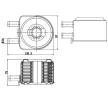 MAHLE Conta/sızdırmazlık elemanları ile motor yağı soğutucusu — Peugeot 806 (3)