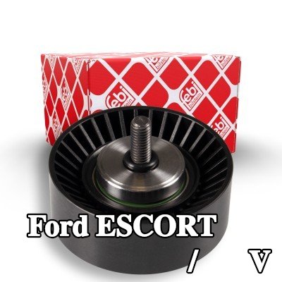 FEBI BILSTEIN بكرة الانحراف/التوجيه, V-ribbed belt Outer Diameter: 70mm, مع برغي — 1997 Ford Escort