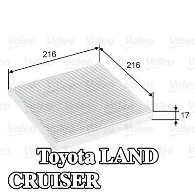 VALEO مرشح حبوب اللقاح CLIMFILTER COMFORT, مرشح الجسيمات — 2000 Toyota Land Cruiser