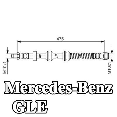 BOSCH خرطوم الفرامل 475mm — 2016 Mercedes-Benz Gle