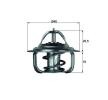MAHLE Termostat 92°C, 48mm, contalı/sızdırmaz — Chevrolet Lanos (5)