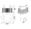 MAHLE Conta/sızdırmazlık elemanları ile motor yağı soğutucusu — Audi A4 (1)