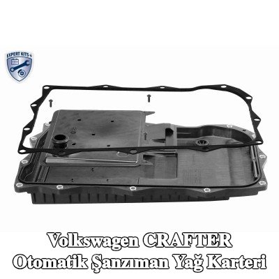 VAICO Contalı/sızdırmazlık elemanlı otomatik şanzıman yağ karteri, yağ tahliye tapalı, filtre ile, cıvata/vida olmadan, Orijinal VAICO Kalitesi — Volkswagen Crafter