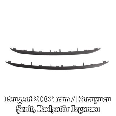 BLIC Trim / Koruyucu Şerit, radyatör ızgarası — Peugeot 2008