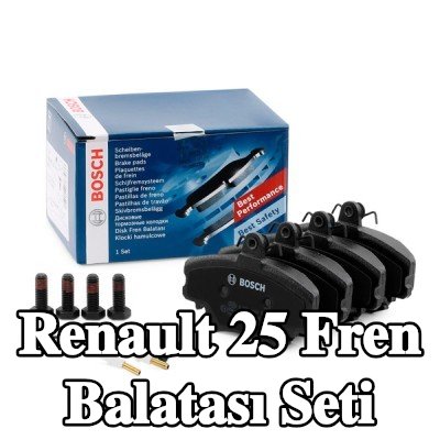 BOSCH Fren balatası seti 18mm, gıcırtı önleyici plaka ile, cıvata/vida ile, aksesuarlarla — Renault 25