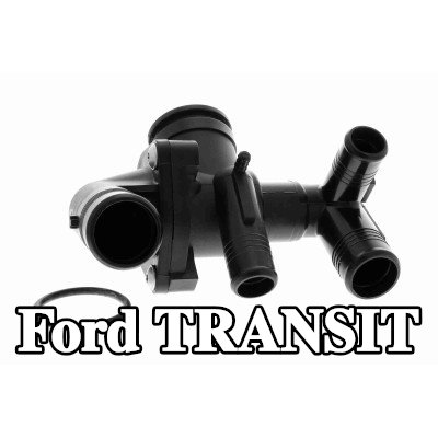 VEMO غلاف الثرموستات مع الحشية/المانع للتسرب, مزود بثرموستات — 2012 Ford Transit