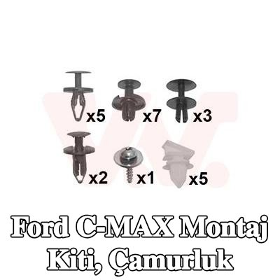 VAN WEZEL Montaj Kiti, çamurluk — Ford C-max