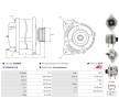 AS-PL Alternatör 95A — Mitsubishi Mirage (5)