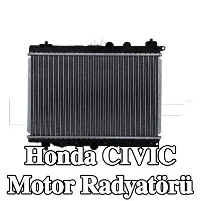 NRF Motor radyatörü Alüminyum, montaj parçaları ile — 2000 Honda Civic