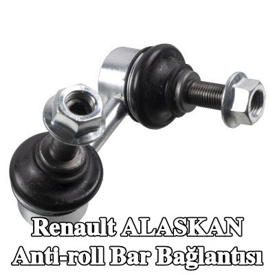 FEBI BILSTEIN Ön aks sağ stabilizatör kolu, 70mm, Çelik — Renault Alaskan