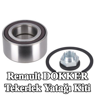 FEBI BILSTEIN Sol ön aks tekerlek yatağı kiti, Ön Aks Sağ, entegre manyetik sensör halkalı, tutma halkası, aks somunu ile — Renault Dokker