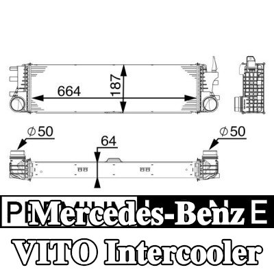 MAHLE Intercooler — Mercedes-Benz Vito