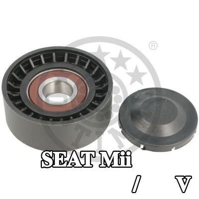 OPTIMAL بكرة الانحراف/التوجيه, V-ribbed belt Outer Diameter: 65mm, بدون حامل — SEAT Mii