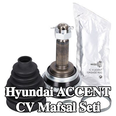FEBI BILSTEIN Ön aks sol CV mafsal kiti, Ön Aks Sağ, Tekerlek Tarafı, somunlu, gres ile — 2000 Hyundai Accent