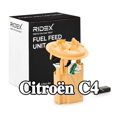 RIDEX وحدة تغذية الوقود 2, 5bar, كهربائي, مع وحدة إرسال الوقود — 2004 Citroën C4