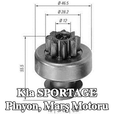 MAGNETI MARELLI Pinyon, marş motoru — 2002 Kia Sportage