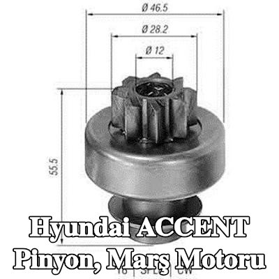 MAGNETI MARELLI Pinyon, marş motoru — Hyundai Accent