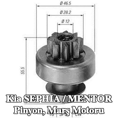 MAGNETI MARELLI Pinyon, marş motoru — Kia Sephia / Mentor