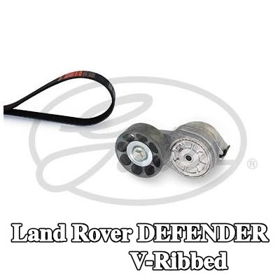 GATES مجموعة أحزمة V-Ribbed Micro-V Kit, Micro-V® Stretch Fit™ — Land Rover Defender
