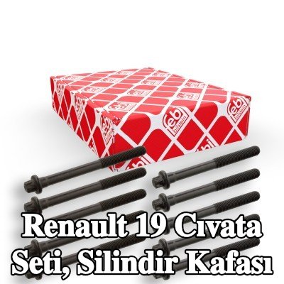 FEBI BILSTEIN Cıvata seti, silindir kafası — 1997 Renault 19