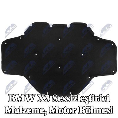 NTY Sessizleştirici malzeme, motor bölmesi — BMW X3