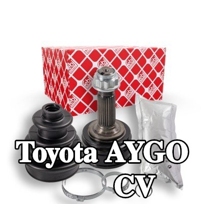 FEBI BILSTEIN طقم وصلة CV للمحور الأمامي الأيمن, جانب العجلة, مع صمولة, مع شحم — 2005 Toyota Aygo