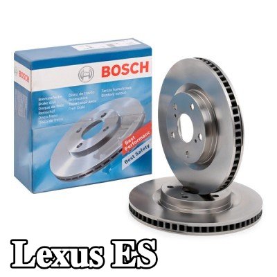 BOSCH القطر الخارجي لقرص المكابح: 296mm, مُهوى, مزود بفتحات تهوية داخلية, مشحم — Lexus Es