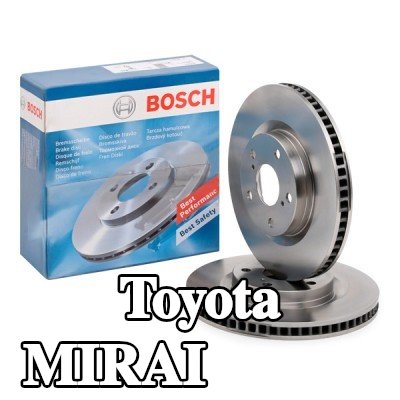 BOSCH القطر الخارجي لقرص المكابح: 296mm, مُهوى, مزود بفتحات تهوية داخلية, مشحم — Toyota Mirai