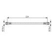 BOSCH Fren hortumu 224mm — Opel Corsa (5)