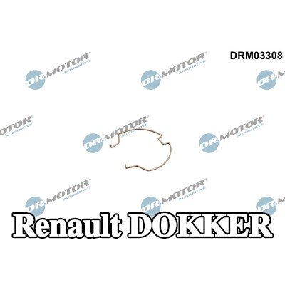 DR.MOTOR AUTOMOTIVE مشبك تثبيت، خرطوم هواء الشاحن — Renault Dokker