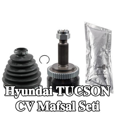 FEBI BILSTEIN Ön aks sol CV mafsal kiti, Ön Aks Sağ, Tekerlek Tarafı, somunlu, gres ile — 2004 Hyundai Tucson