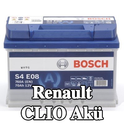 BOSCH Akü S4, E08 — Renault Clio