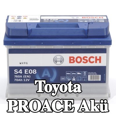 BOSCH Akü S4, E08 — 2016 Toyota Proace