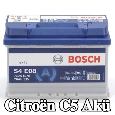 BOSCH Akü S4, E08 — Citroën C5
