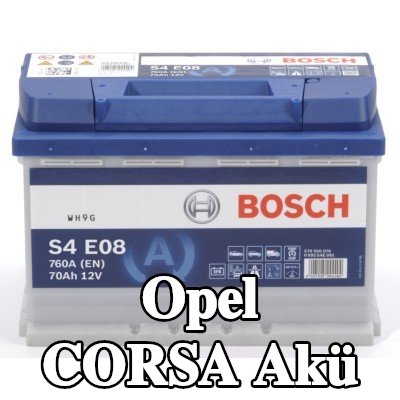 BOSCH Akü S4, E08 — Opel Corsa