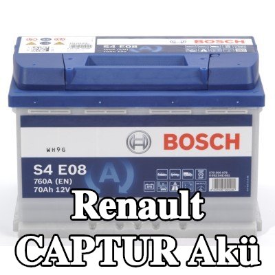 BOSCH Akü S4, E08 — Renault Captur