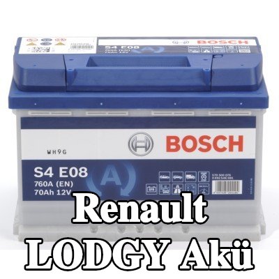 BOSCH Akü S4, E08 — Renault Lodgy