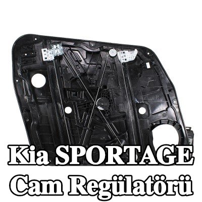 METZGER Cam regülatörü Sağ Ön, Elektrikli, elektrik motoru olmadan, cıvatalı plaka ile — Kia Sportage