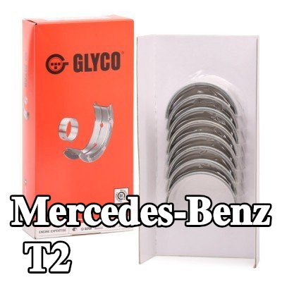 GLYCO محامل الطرف الكبير ذات ظهر فولاذي مطلي بالبرونز — Mercedes-Benz T2