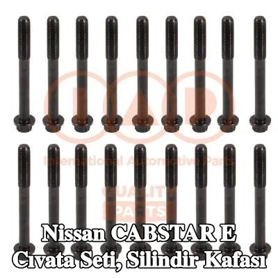 IAP QUALITY PARTS Cıvata Kiti, silindir kafası M12X1.5, 113mm — 2000 Nissan Cabstar E