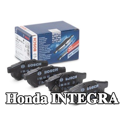 BOSCH مجموعة وسادات الفرامل 13, 4mm, مع لوحة مانعة للصرير, مع مسامير/براغي, مع دليل التركيب — 1990 Honda Integra